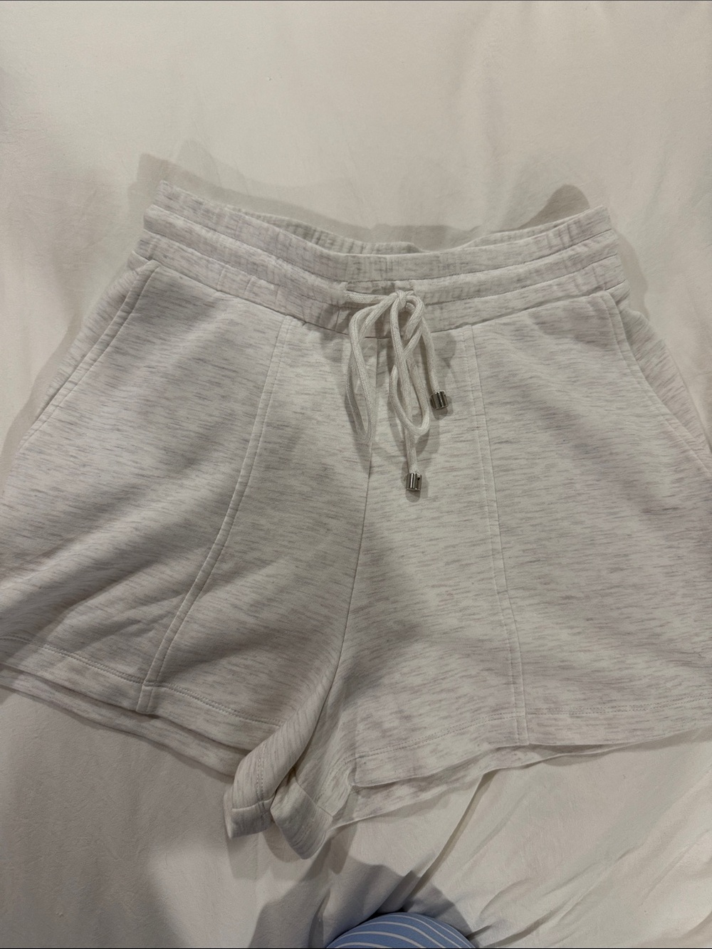 Women’s Athletic Drawstring Shorts - White